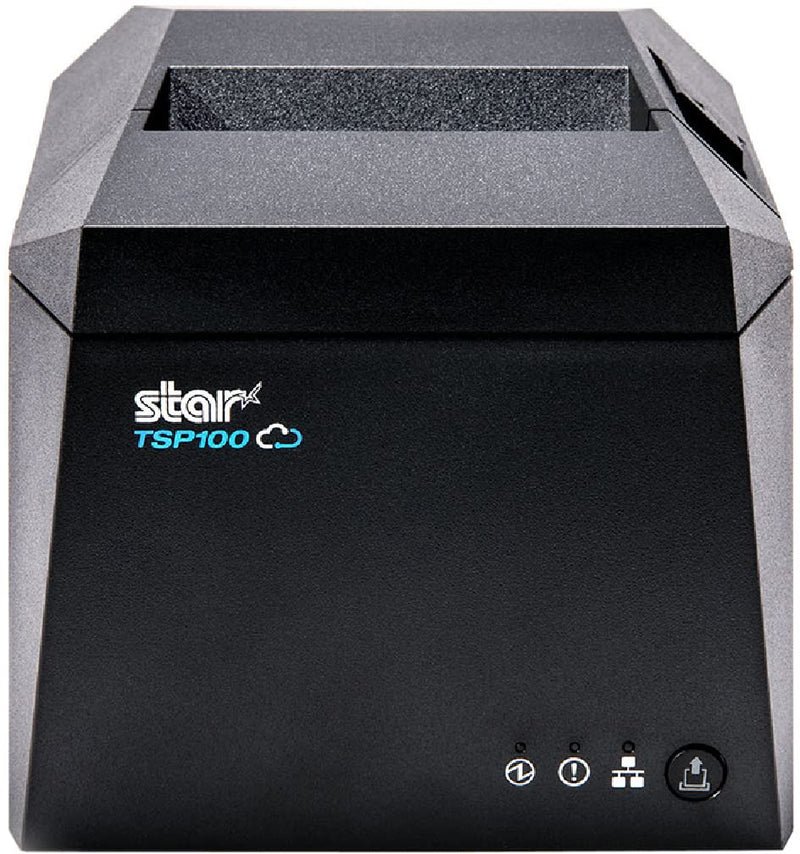 Star Micronics TSP143IVUE USB/Ethernet (LAN) Thermal Receipt Printer with Android Open Accessory (AOA), CloudPRNT, Cutter, and Internal Power Supply