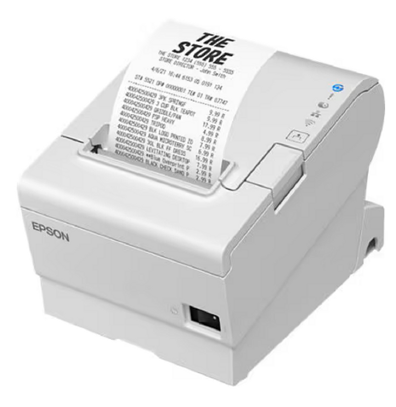 Epson TM-T88VII OmniLink Single-Station Thermal Receipt Printer | Fixed USB, Ethernet and Wireless