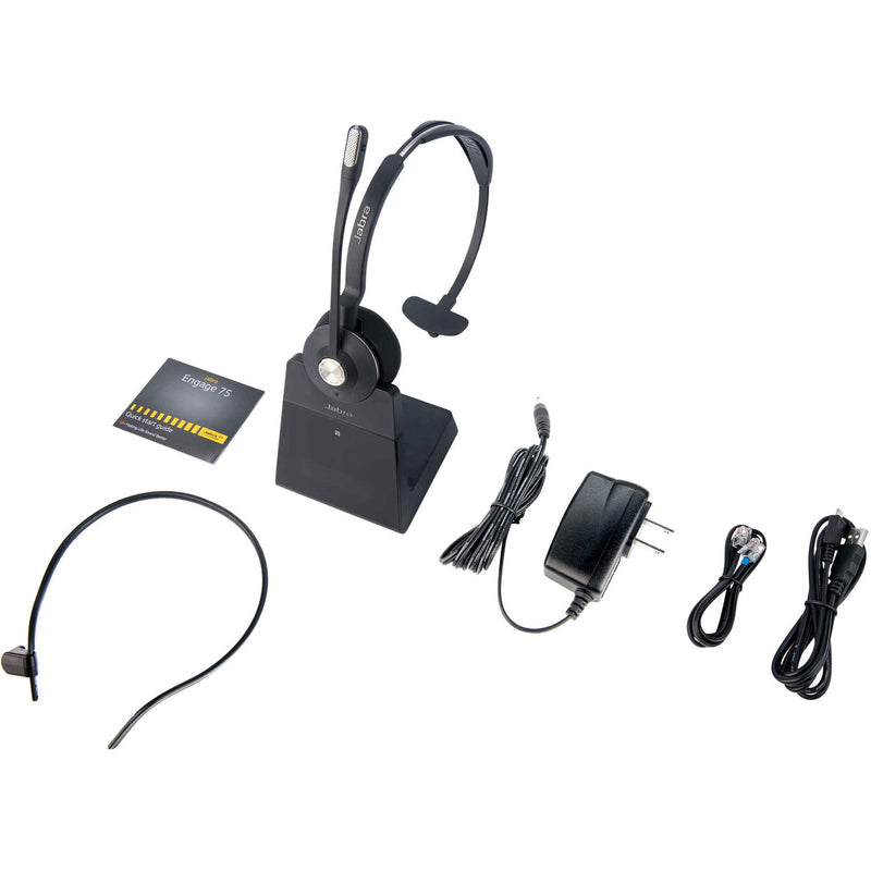 Jabra Engage 75 Wireless Headset | Telephone Headset with Industry - Leading Wireless Performance