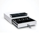 Star Micronics CD4 Choice Series white POS cash drawer 14x16 inch printer
