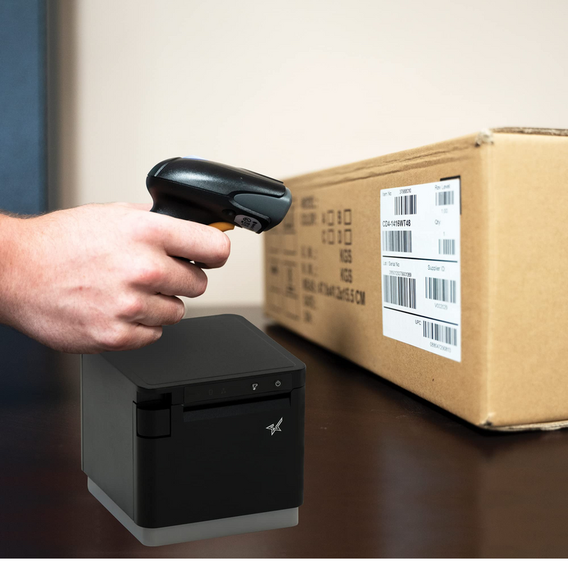 Star Micronics BSH-HR2081BT Wireless Bluetooth 1D/2D Barcode Scanner Compatible with mC-Print and mPOP