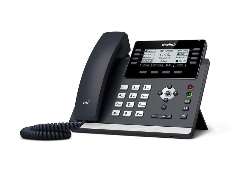 Yealink SIP-T43U IP Phone - Corded - Wall Mountable, Desktop - Gray