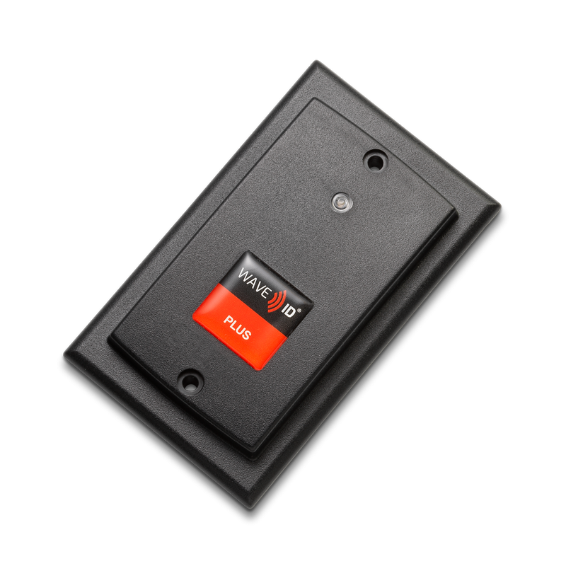 RFIdeas RDR-805W1BKE-P WAVE ID Plus Keystroke Surface Mount Black TCP/IP Ethernet POE Reader