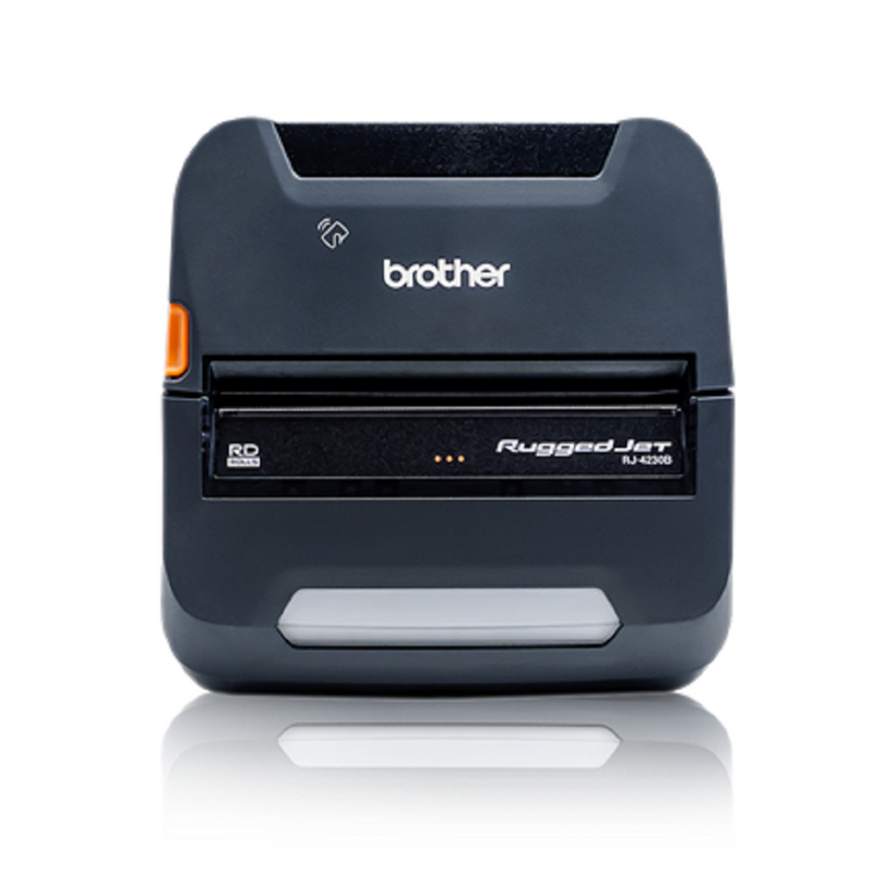 Brother Rugged Jet RJ4230B-L Mobile 4IN Direct Thermal Receipt Printer USB BT H/MFI NFC Pairing