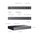 TP-Link SG2210P eight PoE+ ports and SFP slots
