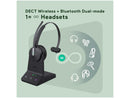 Yealink WH64 Mono UC on-ear wireless headset modes