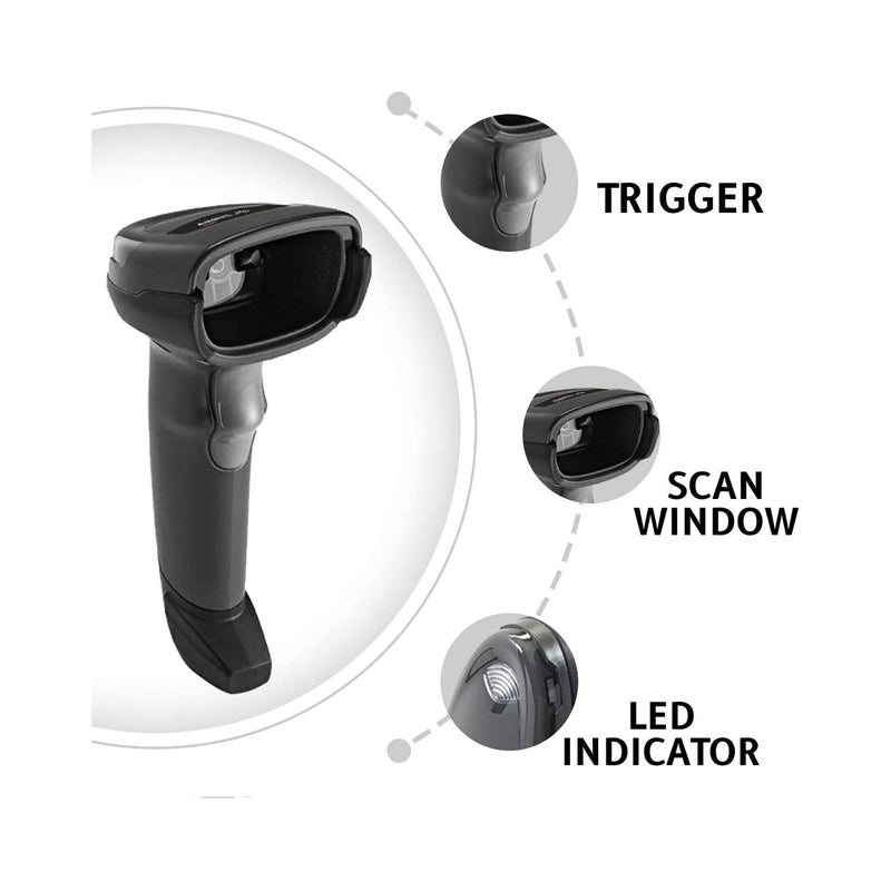 Corded 1D/2D Barcode Scanner of Zebra