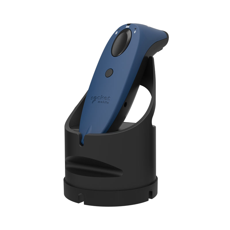 SocketScan S740 1D/2D Barcode Reader Blue with black stand