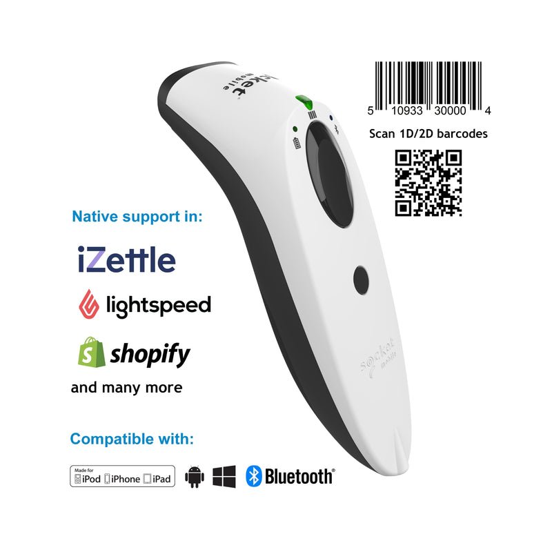 SocketScan S740 Handheld 1D/2D Barcode Reader White