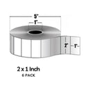 zebra z-perform 2000t 2x1 2490 roll in 6 packs