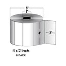 zebra z-perform 2000T 4x2 in 1320 roll 6 packs