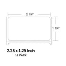 zebra z-select 4000d 2.25x1 in 2100 roll 12 packs